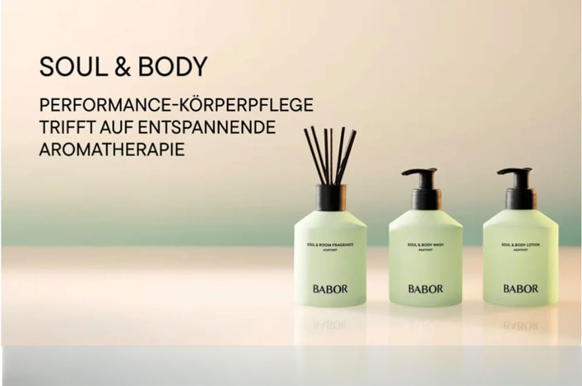 Soul und Body - Kosmetikprodukte - Performance Körperpflege trifft auf entspannende Aromatherapie